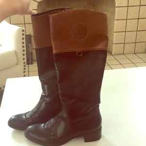 Etienne Aigner Brown and Black Fall Boots